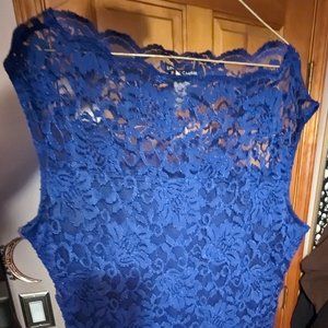 Love Chesley Blue Lace Dress Size 3x